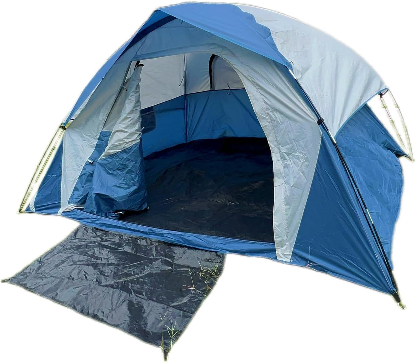 Tent for Camping 4 Person Dome Camping Tent Waterproof Rainfly Windproof Small Family Lightweight Portable Backpacking Tent Easy Setup for Outdoor Hiking Green/Blue