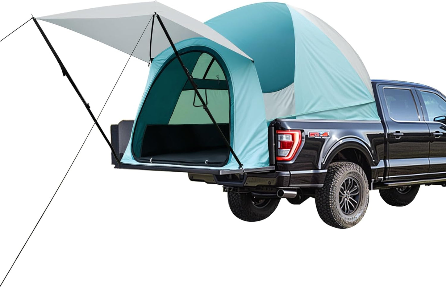 Truck Bed Tent for Camping Pickup SUV Car 5.5-6.5FT Bag Waterproof 190T Polyester PU2000mm Outdoor Rainfly Portable Double Layer