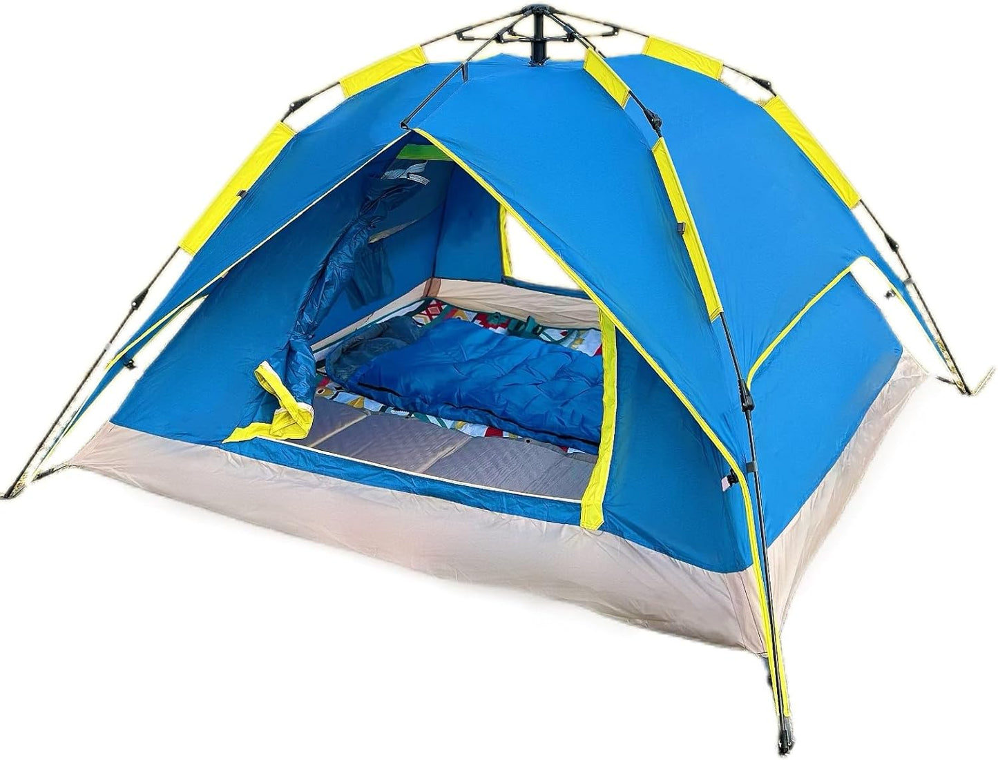 3 Person Tents for Camping Automatic Pop Up Easy Set Up Portable Windproof & Waterproof Family Outdoor Traveling